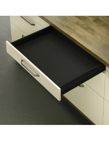 CAJON MATRIX BOX SLIM 128x450mm NEGRO HAFELE