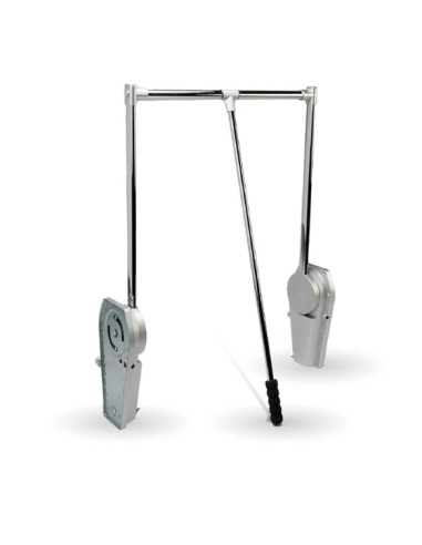 PERCHERO ABATIBLE 25KG 102HP 60/83 PLATA