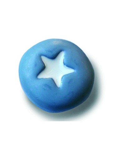 Pomos Azul Estrella Blanca 5912-005 de 36 mm.