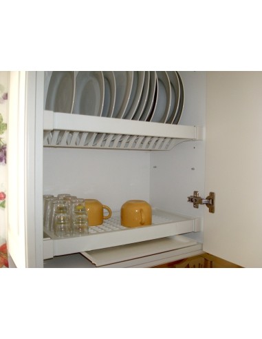 Escurridor de platos y vasos para muebles de cocina 90 cm. Incluye ban